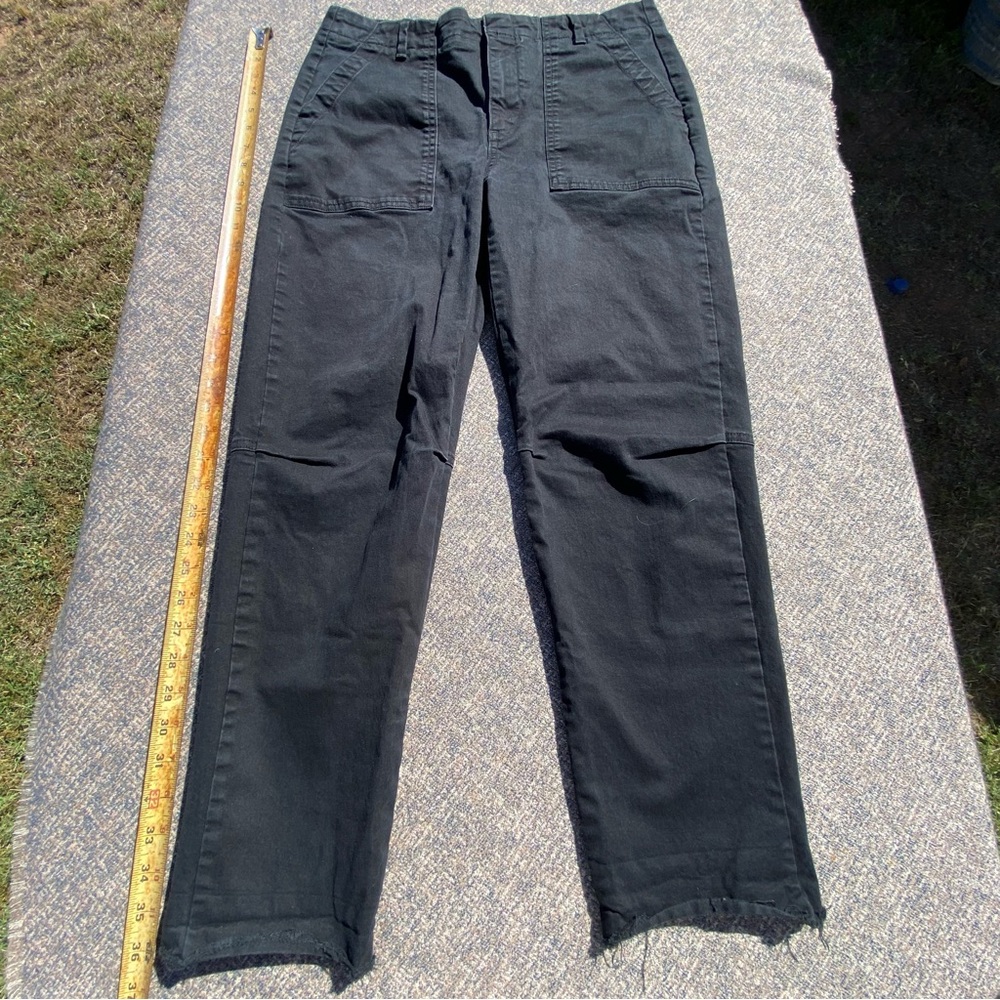 COPY - Banana Republic Girlfriend Authentic Chino Black Square Pocket Flap 6 28